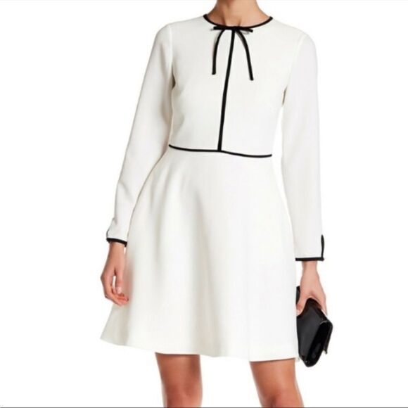 Ted baker white loozy tie neck dress 2 - Picture 1 of 9